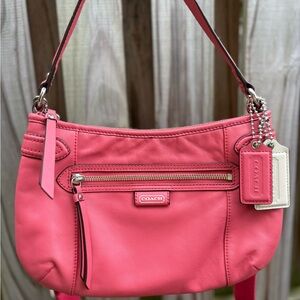 Coach Daisy Pink Leather Shoulder and Crossbody Bag with Silver Hardware